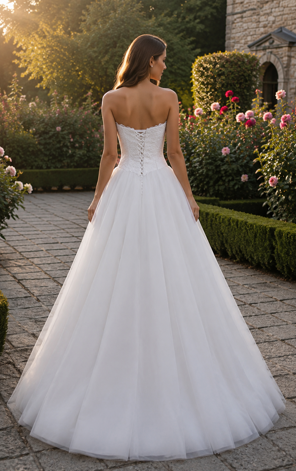 Princess wedding dress A-line sweetheart neckline - Image 2