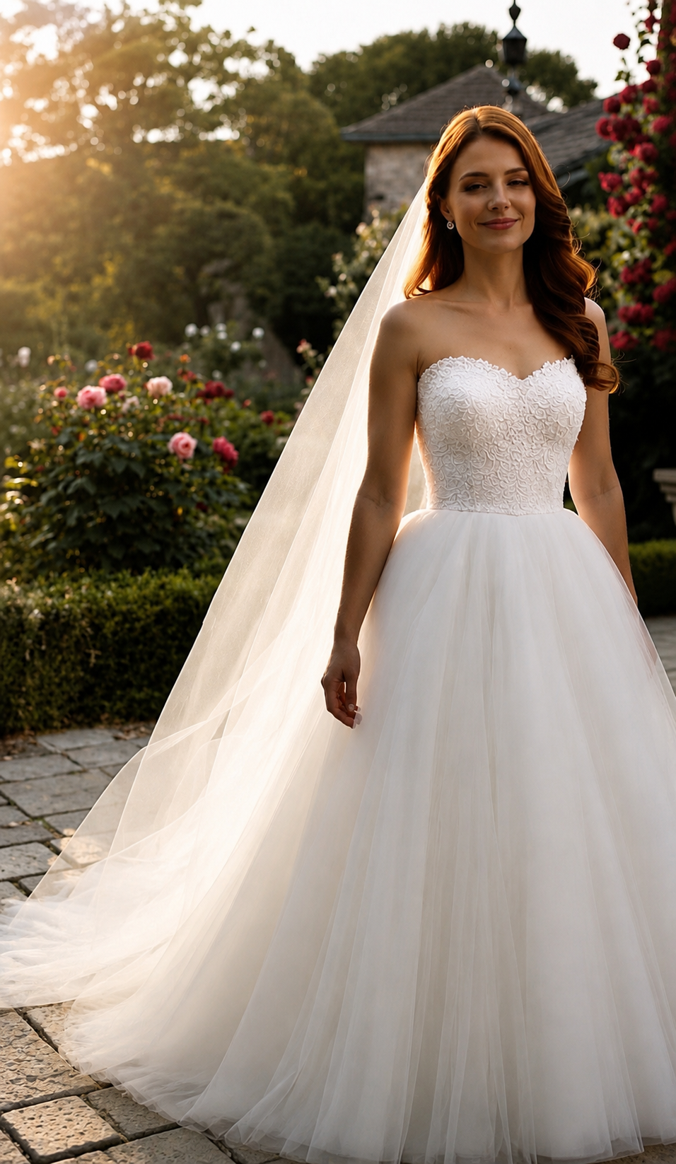 Princess wedding dress A-line sweetheart neckline - Image 3