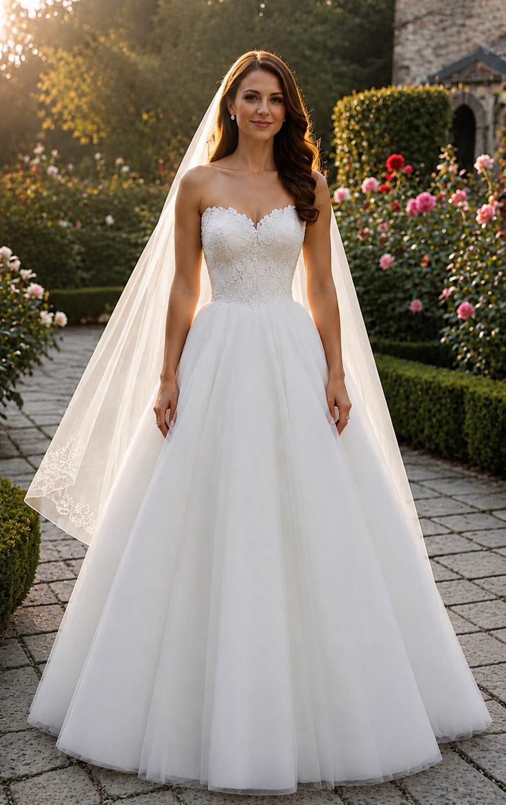 Princess wedding dress A-line sweetheart neckline - Image 4